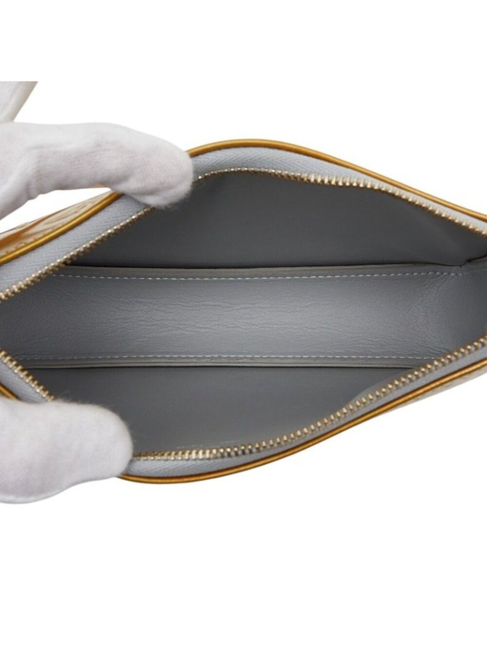 Louis Vuitton Monogram Vernis Lexington Pouch Mini Handbag Green Blue Patent - Picture 8 of 10